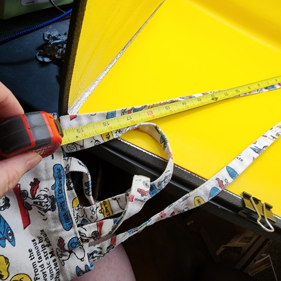 Peanuts Snoopy Tote Bag 7 Inch Flying Ace White - Picture 4 of 4